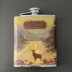 Wild Wolf Ted Baker green stag hip flask